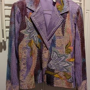 Floral Patchwork Women's Blazer